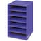 Bankers Box Shelf Organizer, 6 Compartment, 18"x12"x13-1/4", Purple FEL3381201 - alternate 1